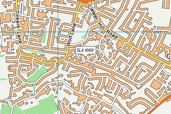 SL4 4NW map - OS VectorMap District (Ordnance Survey)