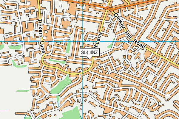 SL4 4NZ map - OS VectorMap District (Ordnance Survey)