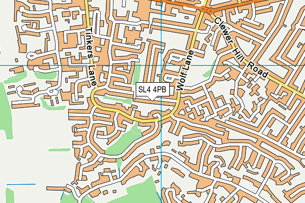 SL4 4PB map - OS VectorMap District (Ordnance Survey)