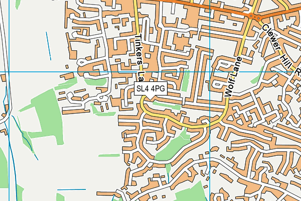 SL4 4PG map - OS VectorMap District (Ordnance Survey)