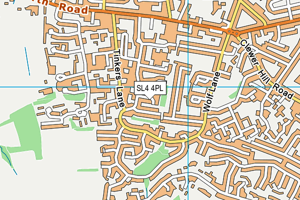 SL4 4PL map - OS VectorMap District (Ordnance Survey)