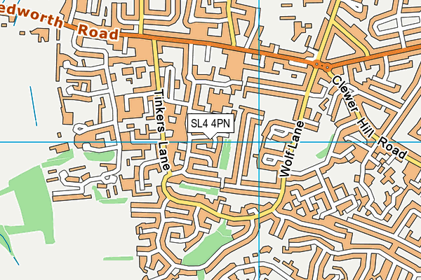 SL4 4PN map - OS VectorMap District (Ordnance Survey)