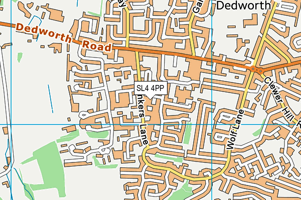 SL4 4PP map - OS VectorMap District (Ordnance Survey)
