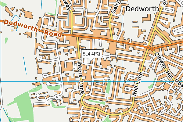SL4 4PQ map - OS VectorMap District (Ordnance Survey)