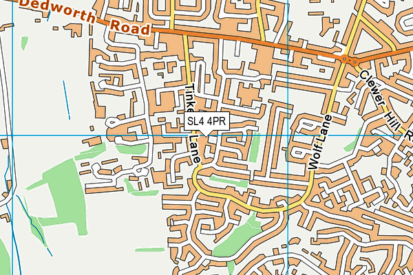 SL4 4PR map - OS VectorMap District (Ordnance Survey)