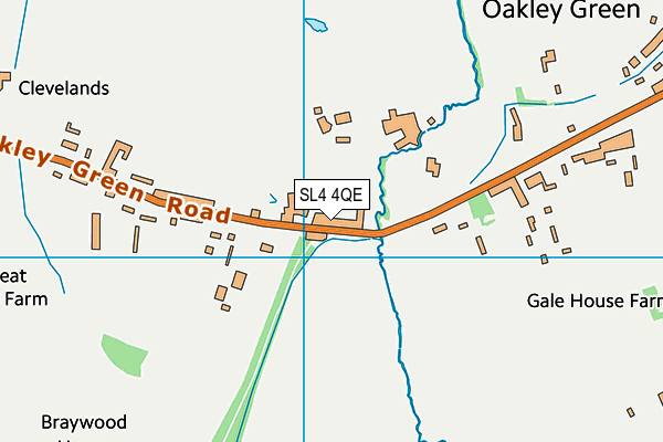 SL4 4QE map - OS VectorMap District (Ordnance Survey)