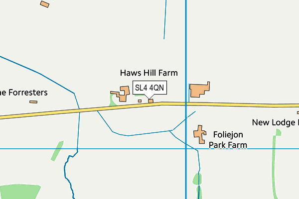 SL4 4QN map - OS VectorMap District (Ordnance Survey)