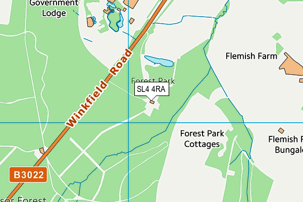 SL4 4RA map - OS VectorMap District (Ordnance Survey)