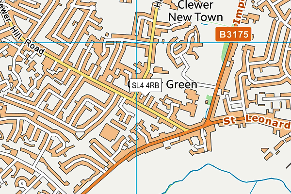 SL4 4RB map - OS VectorMap District (Ordnance Survey)