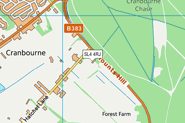 SL4 4RJ map - OS VectorMap District (Ordnance Survey)