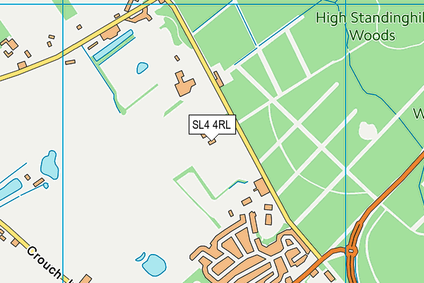 SL4 4RL map - OS VectorMap District (Ordnance Survey)
