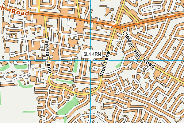 SL4 4RN map - OS VectorMap District (Ordnance Survey)