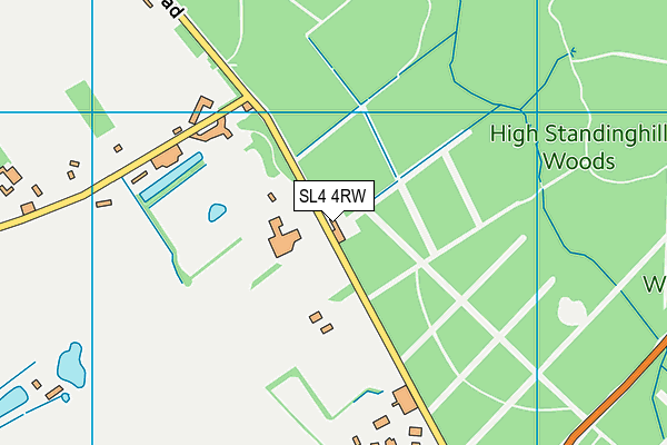 SL4 4RW map - OS VectorMap District (Ordnance Survey)