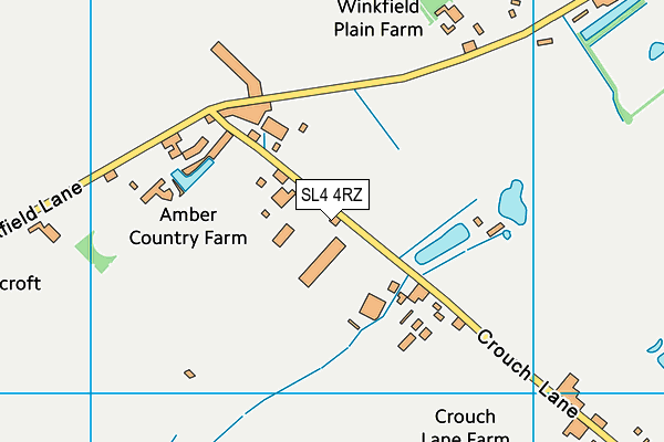 SL4 4RZ map - OS VectorMap District (Ordnance Survey)