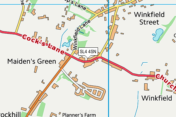 SL4 4SN map - OS VectorMap District (Ordnance Survey)