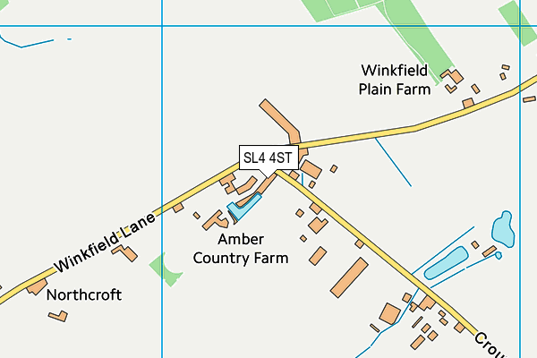 SL4 4ST map - OS VectorMap District (Ordnance Survey)