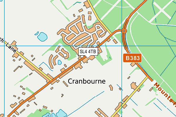 SL4 4TB map - OS VectorMap District (Ordnance Survey)