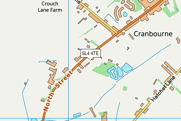 SL4 4TE map - OS VectorMap District (Ordnance Survey)