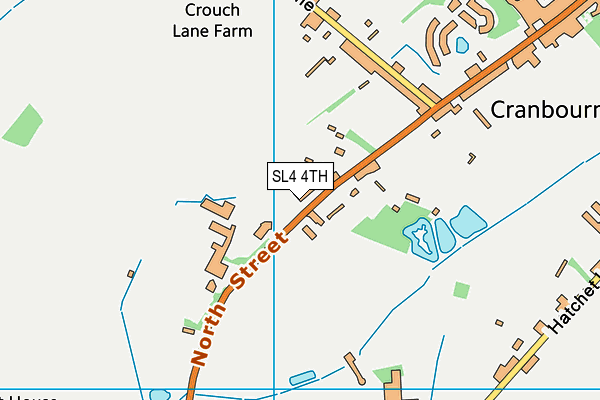SL4 4TH map - OS VectorMap District (Ordnance Survey)