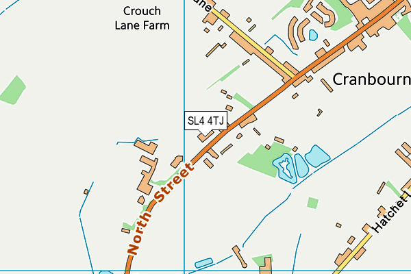 SL4 4TJ map - OS VectorMap District (Ordnance Survey)