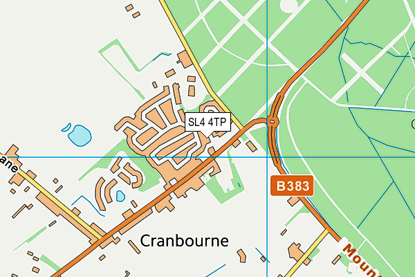 SL4 4TP map - OS VectorMap District (Ordnance Survey)