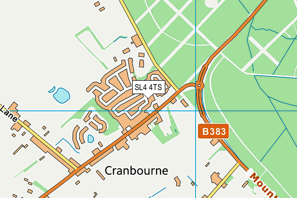SL4 4TS map - OS VectorMap District (Ordnance Survey)