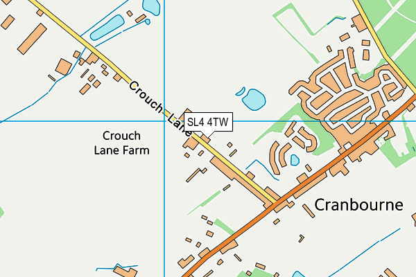 SL4 4TW map - OS VectorMap District (Ordnance Survey)