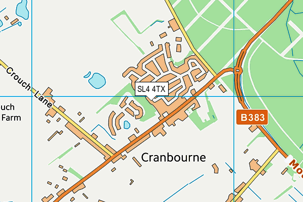 SL4 4TX map - OS VectorMap District (Ordnance Survey)