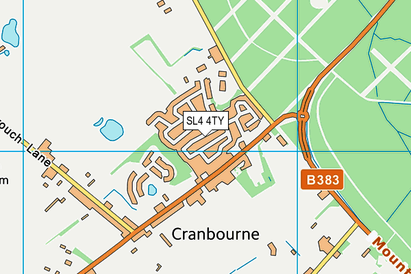 SL4 4TY map - OS VectorMap District (Ordnance Survey)