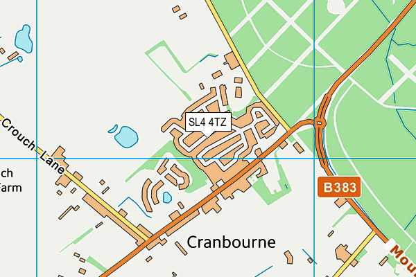 SL4 4TZ map - OS VectorMap District (Ordnance Survey)