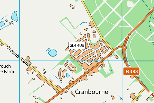 SL4 4UB map - OS VectorMap District (Ordnance Survey)