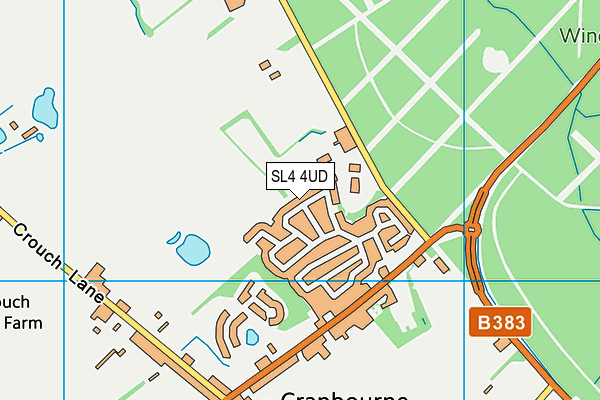 SL4 4UD map - OS VectorMap District (Ordnance Survey)