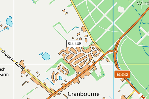 SL4 4UE map - OS VectorMap District (Ordnance Survey)