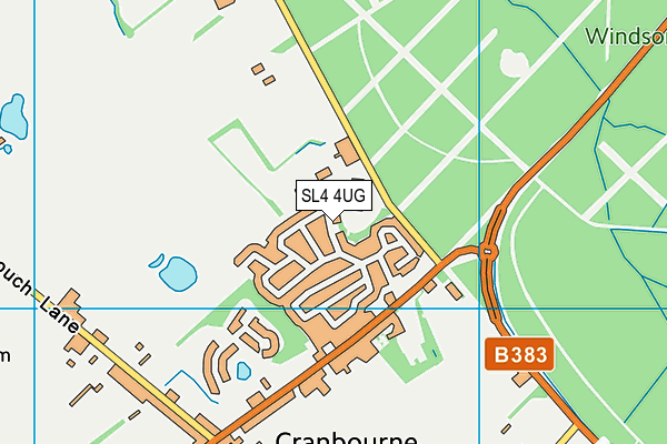 SL4 4UG map - OS VectorMap District (Ordnance Survey)