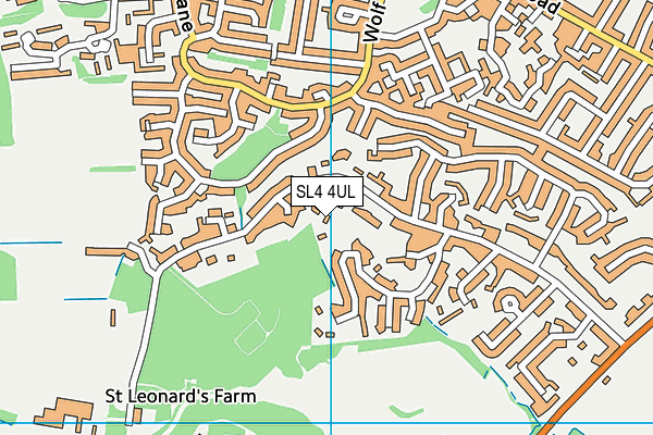SL4 4UL map - OS VectorMap District (Ordnance Survey)
