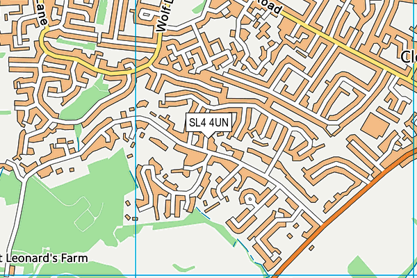 SL4 4UN map - OS VectorMap District (Ordnance Survey)