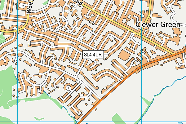 SL4 4UR map - OS VectorMap District (Ordnance Survey)