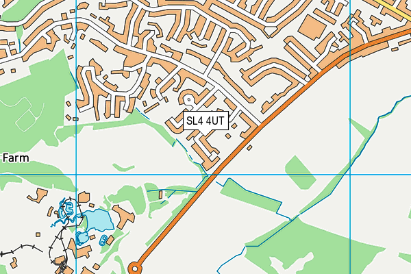 SL4 4UT map - OS VectorMap District (Ordnance Survey)