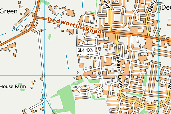 SL4 4XN map - OS VectorMap District (Ordnance Survey)