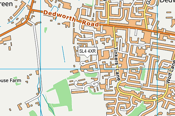 SL4 4XR map - OS VectorMap District (Ordnance Survey)