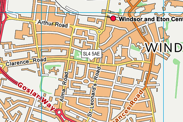 SL4 5AE map - OS VectorMap District (Ordnance Survey)