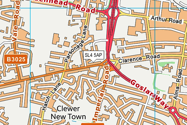 SL4 5AP map - OS VectorMap District (Ordnance Survey)