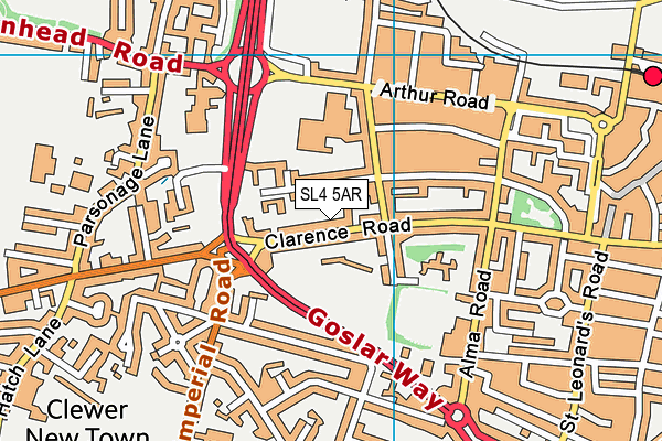 SL4 5AR map - OS VectorMap District (Ordnance Survey)