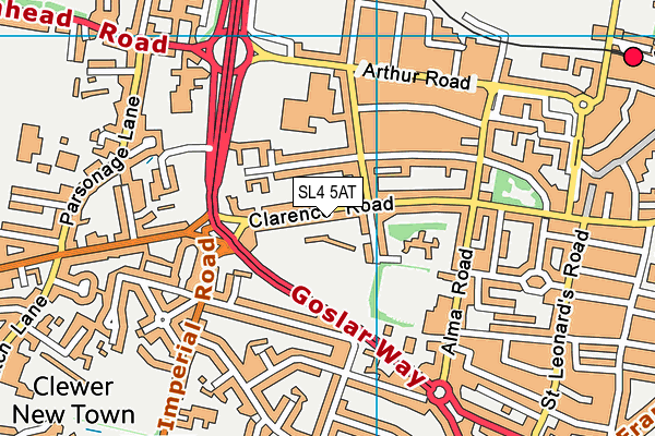 SL4 5AT map - OS VectorMap District (Ordnance Survey)