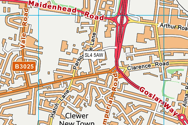 SL4 5AW map - OS VectorMap District (Ordnance Survey)