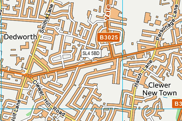 SL4 5BD map - OS VectorMap District (Ordnance Survey)