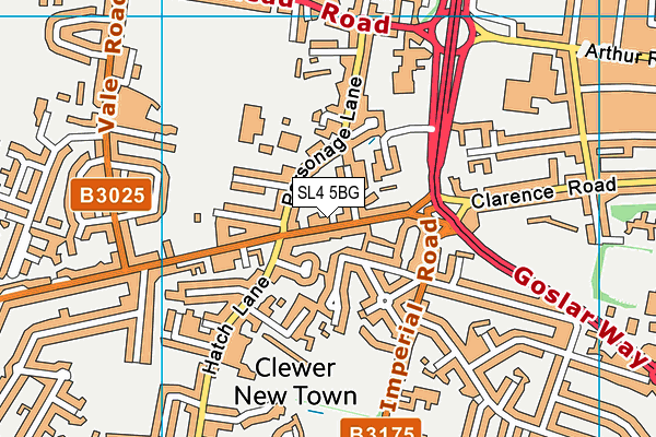 SL4 5BG map - OS VectorMap District (Ordnance Survey)