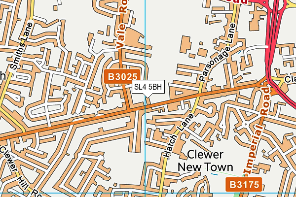 SL4 5BH map - OS VectorMap District (Ordnance Survey)