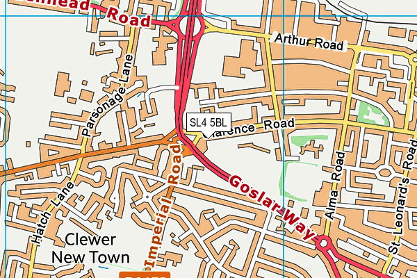 SL4 5BL map - OS VectorMap District (Ordnance Survey)