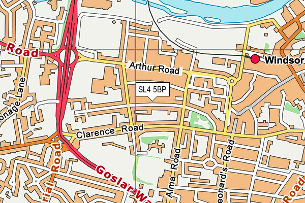 SL4 5BP map - OS VectorMap District (Ordnance Survey)